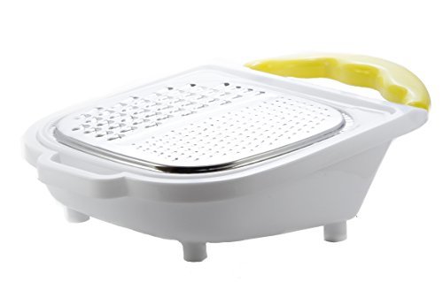 Cheese and Vegetable Grater with Storage Container. Has Coarse & Fine Grating Surfaces for Grating Cheese Nutmeg Ginger Carrot Spices & Other Food. Microplane Zester Cheese Grater