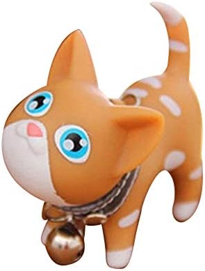 Cute Cat Kitten Handbags Pendant Ornament Toy Key Chain Keyring - Yellow GlobalDeal Direct