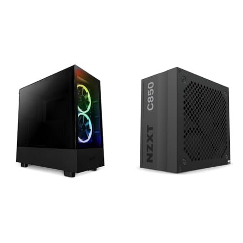 NZXT H5 Elite ATX Mid-Tower Case and 850W Gold Fully Modular ATX Gaming Power Supply