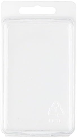 Collecting Warehouse Clear Plastic Clamshell Package/Storage Container, 3.69" H x 2.38" W x 1.25" D, Pack of 50