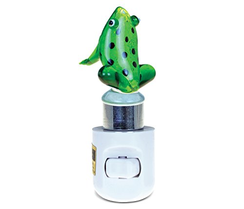 Puzzled Spotted Green Frog Led Night Light 2 Inch Plug In Energy