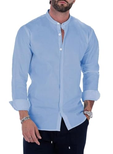 green emerald velvet dress Banded Collar Shirt – Perry Ellis