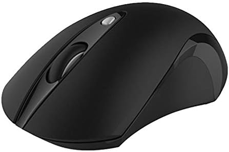 CITW Wireless Mouse, Robotsky 2.4Ghz Wireless Silent Mouse For Notebook Laptop Desktop 1600DPI Optical Computer Gaming Mouse Super Energy Saving, Black