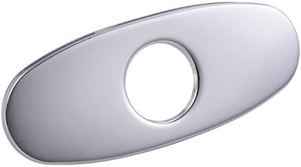 Beati Faucet Bathroom Vessel Vanity Sink Faucet Stainless Steel 4" Hole Cover Deck Plate Escutcheon, Chrome Finished