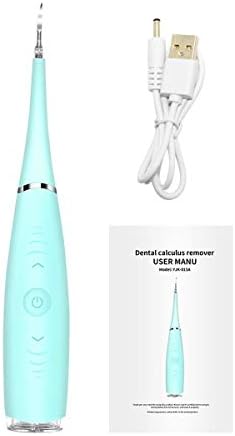 Tartar Remover for Teeth, Breett Plaque Remover Portable Calculus Remover Stainless Electric Plaque Removal Tool (Blue)