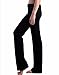 HDE Foldover Athletic Yoga Pants Gym Workout Leggings (Black, X-Large)