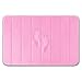 Yimobra Memory Foam Bath Mat Large Size, Soft and Comfortable, Super Water Absorption, Non-Slip, Thick, Machine Wash, Easier to Dry for Bathroom Floor Rug (31.5 x 19.8 Inch, Pink)