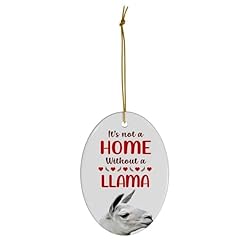 Cream Llama Christmas Ornament 2024 - Its Not A