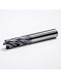 Lengüeta de carburo macizo de 0.5 in con 4 flautas, diámetro de corte de 0.5 in, longitud de corte de 1.0 in, longitud de corte de 3.0 in