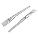 Makeup Clear Plastic Handle Facial Mud Mask Brush 2 Pcs by Rosallini