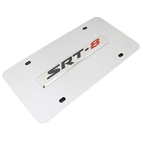 Dodge Chrome SRT-8 Name On Chrome License Plate (Certified Refurbished)