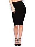 S Curve Women's Solid High Waist Bandage Bodycon Skirt