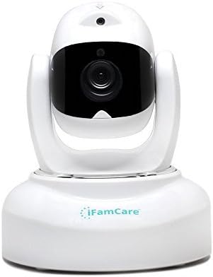 iFamCare Helmet: 1080P Full HD Wi-Fi Smart Digital Home Video Monitor for iPhone &amp; Android with Air Sensor, Night Vision, Built-in Laser, White by iFamCare