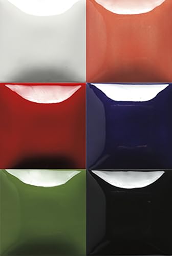 Mayco Stroke & Coat Wonderglaze Glaze Set, Pint, Assorted Colors, Set of 6