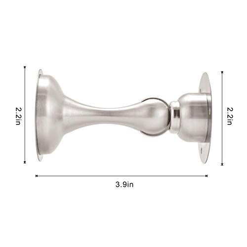 Door Stop Brushed Nickel Stainless Steel Door Stopper with 3M Double Sided