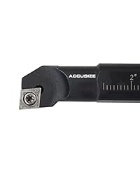 accusizetools   3 4" x 10" RH SCLCR aburrido indexable Bar con 10 pcs CCMT CVD de carburo Revestimiento Insert, # p252 s407ins