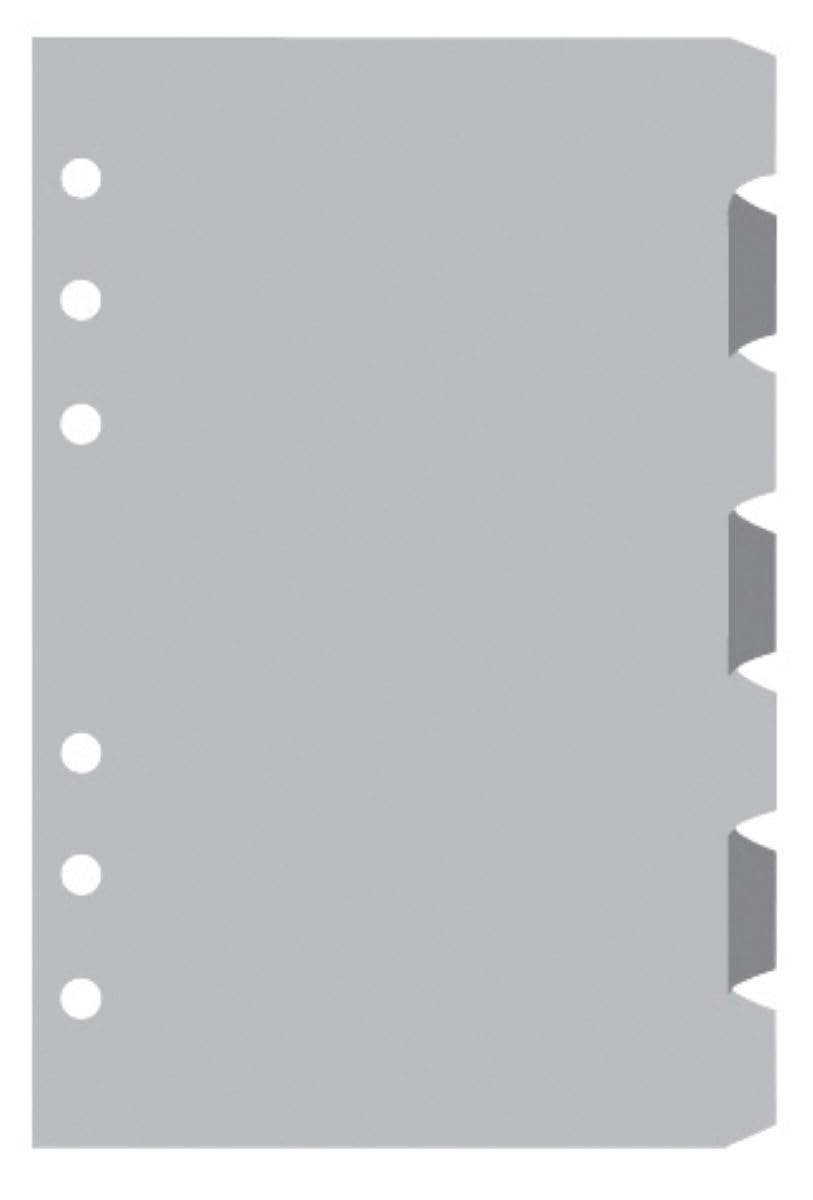 Exacompta 28222 Dividers Neutral Colours for Organiser Exatime 21 Set of/ 7 Assorted Colours
