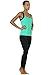 icyzone Women Workout Yoga Spaghetti Strap Racerback Tank Top with Built in Bra (S, Florida Keys)