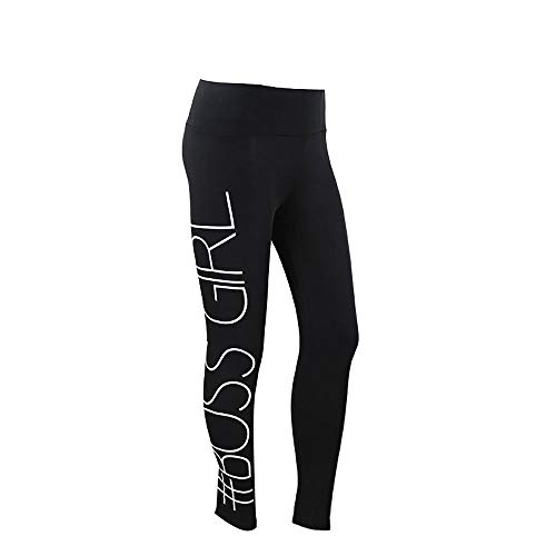 Letter Yoga Pants, Women's Fashion Workout Leggings Fitness Sports Gym Running Yoga Athletic Pants by Neartime