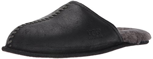 Ugg Men's Scuff Deco Scuff Slipper, Black, 11 M US