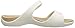 crocs Women's Cleo V Flat Sandal, Oyster/Gold, 9 M US