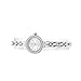 GEORGE SMITH 22 mm Austrain Crystals White Dial Women's Wrist Watch for Ladies with Stainless Steel Band