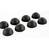 1" Platinum Silicone Hemisphere Bumper, Non-Skid Isolation Feet with Adhesive | 20 Durometer | 8 Pack