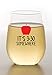 It's 3:30 Somewhere - Funny Stemless Wine Glass 15 oz - Gift for Teacher or Professor - Teaching Assistant