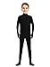 Sheface Kids Catsuit Spandex Child Zentai Unitard Bodysuits (Medium, Black)
