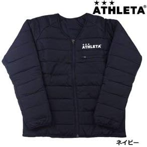 Amazon アスレタ Athleta 中綿ジャケット インナージャケット サッカー フットサル カジュアルウェア 防風 あったか ネイビー 紺 サッカー フットサル コート ジャケット 通販