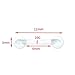 Oasis Plus 10pcs 16G Clear Bioplast Bone Retainer Piercing for Helix Tragus Conch Rook Daith 3mm UV Acrylic Ball