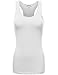 FPT Womens Basic Cotton Spandex Racerback Tank Top WHITE MEDIUM