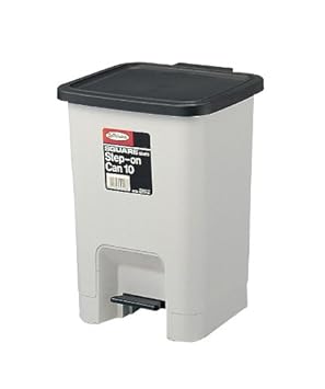 【クリックで詳細表示】岩崎 ゴミ箱 スクエアシリーズ ステップオンカン 10型 L-921