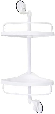 New Corner Bathroom Kitchen Shelves Storage Rack Suction Shower Shelf Caddy Bath Corner Storage Organizer Holder Plastic Kitchen Suction Cup 2 Layer Wall Mounted Corner Shelf Rack Price In Saudi Arabia Amazon Saudi