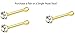 Forbidden Body Jewelry 22 g 18k Gold Plated Sterling Silver 1.5mm CZ Simulated Diamond Micro Nose Bone Stud for Women or Men