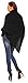 Glamour Empire Womens Warm Knit Poncho Sweater Batwing Cape Top Jumper 312 (Black, ONE SIZE US 4/6/8, )
