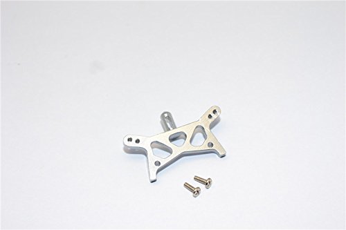 Team Losi Micro T Upgrade Parts Aluminum Front Shock Tower With Screws - 1Pc Set Gray Silver