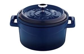 Click Here to See More Images Arcata, Mini Casserole Dish, 11. 75 oz, Blue, Cast Iron, each