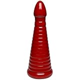 Doc Johnson American Bombshell - Rockeye - Vac-U-Lock and F Machine Compatible Dildo or Butt Plug - Cherry Bomb Red