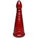 Doc Johnson American Bombshell - Rockeye - Vac-U-Lock and F Machine Compatible Dildo or Butt Plug - Cherry Bomb Red