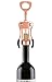 Decodyne Corkscrew Wine Opener Copper Plated - Luxury Design, Stainless Steel with Exterior Copper Plating - Doubles as a Bottle Opener