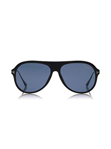Tom Ford Nicholai TF 624 02D Matte Black Plastic Sunglasses Grey Polarized Lens