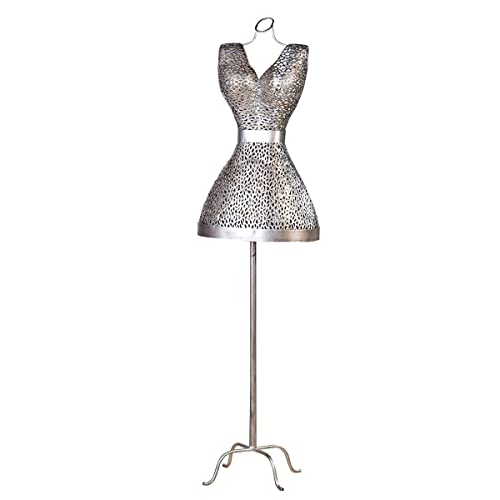 Casablanca - Bust, Clothes Bust - Purley - Metal - Antique Silver - Height 155 cm, Width 41 cm