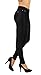 5StarsLine Women's Jean Look Jeggings Tights Slim Fit Pull Up Pants Solid Colors Full Length and Capri Casual Leggings (L USA 10-12, 5S01-L-BLK)
