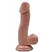 SHEQU 6.7'' Dildo With Suction Cup - Silicone Dong with Realistic Glans Adult Sex Toy Female Masturbation