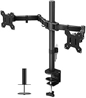 BONTEC Dual Monitor Stand for 13-27 inch LCD LED PC Screens, Ergonomic Double Monitor Mount Stands for Desks, Height...