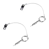 Mxeol Stainless Steel Boat Pins w/Drop Cam & Spring 1/4" x 1" Grip Lanyard Prevents Loss