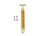 SJ 24k Golden Pulse Facial Massager T Shape Gold Facial Beauty Massager Energy Beauty Bar 24k Gold Plated Beauty Bar vibration beauty bar Beauty Accessory