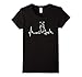 Women's Horse Heartbeat Tshirt - Horse Lovers Shirt Medium Black