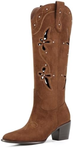 Amazon.com | femflame Cowboy Boots For Women,Pointed Toe